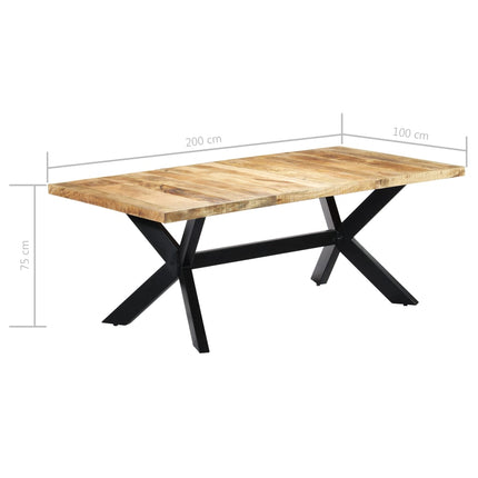 Table De Salle À Manger Bois De Manguier Solide