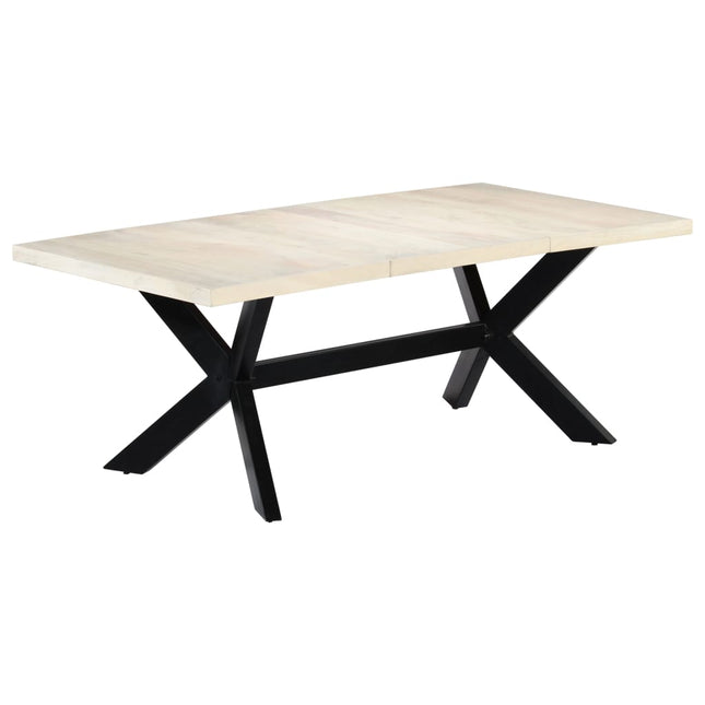Table De Salle À Manger 200X100X75Cm Bois Manguier Massif