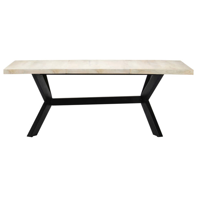 Table De Salle À Manger 200X100X75Cm Bois Manguier Massif