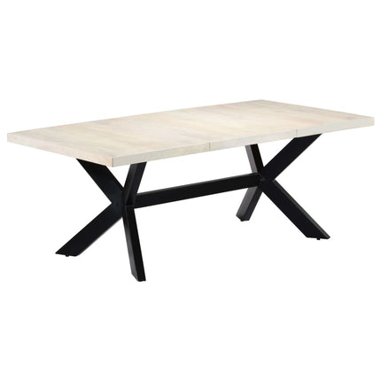 Table De Salle À Manger 200X100X75Cm Bois Manguier Massif