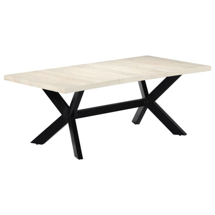 Table De Salle À Manger 200X100X75Cm Bois Manguier Massif
