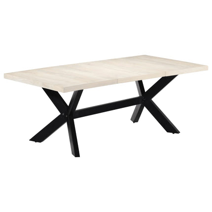 Table De Salle À Manger 200X100X75Cm Bois Manguier Massif