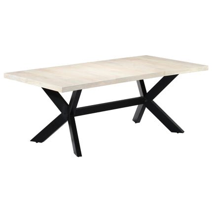 Table De Salle À Manger 200X100X75Cm Bois Manguier Massif