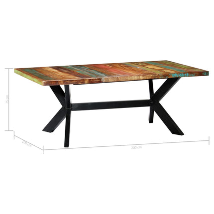 Table À Manger Bois De Récupération Solide