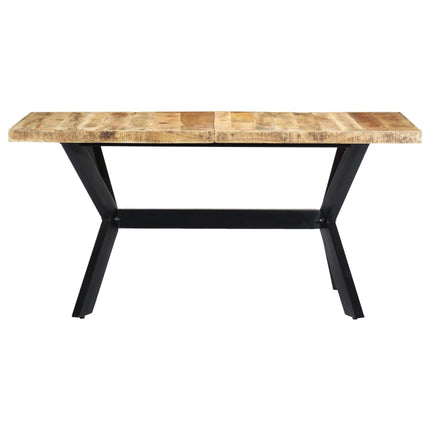 Table À Manger Bois De Manguier Massif Brut