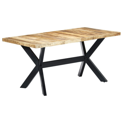 Table À Manger Bois De Manguier Massif Brut