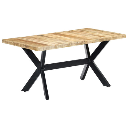 Table À Manger Bois De Manguier Massif Brut