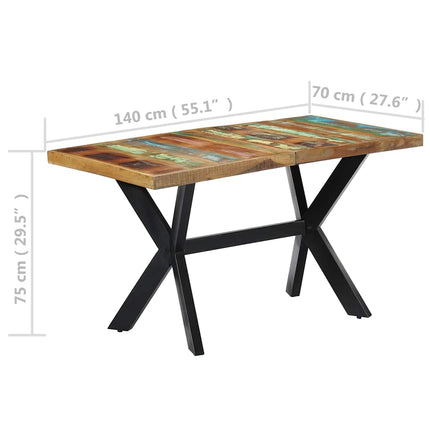 Table À Manger Bois De Récupération Massif