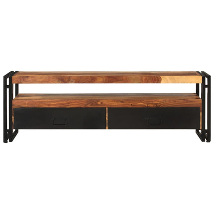 Meuble Tv 120X30X40 Cm Bois De Sesham Solide