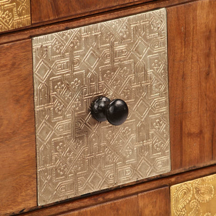 Commode À Tiroirs Bois D'acacia Massif