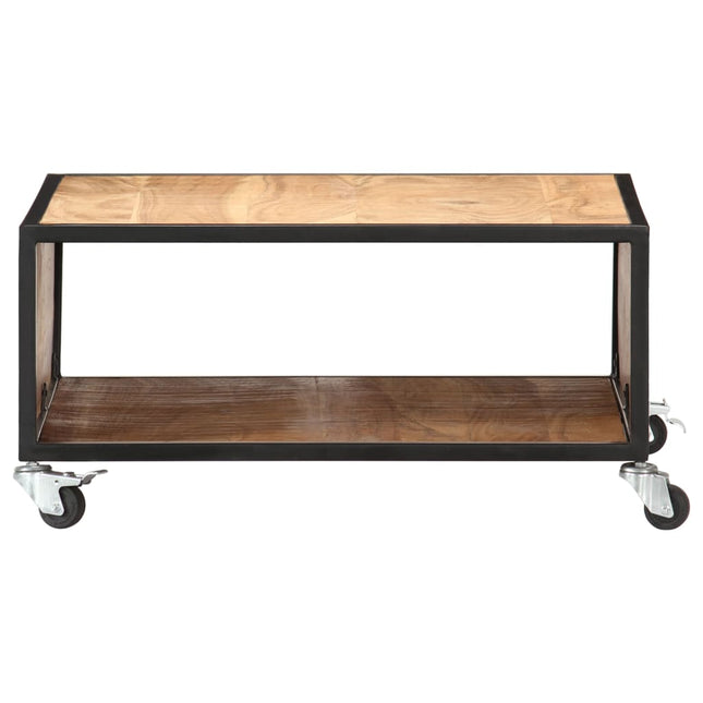 Table Basse 70X70X32 Cm Bois Solide D'acacia