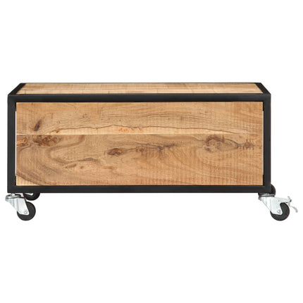 Table Basse 70X70X32 Cm Bois Solide D'acacia