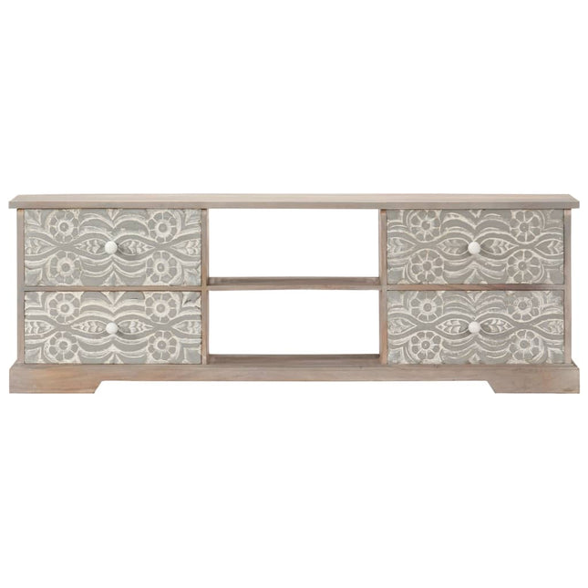 Meuble Tv 120X30X40 Cm Bois D'acacia Massif