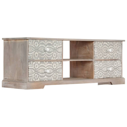 Meuble Tv 120X30X40 Cm Bois D'acacia Massif