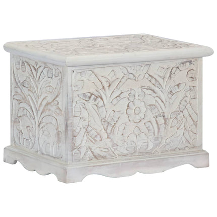 Boîte De Rangement 58X40X40 Cm Bois D'acacia Solide