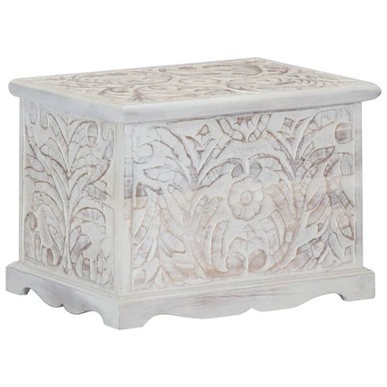 Boîte De Rangement 58X40X40 Cm Bois D'acacia Solide