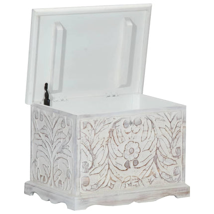 Boîte De Rangement 58X40X40 Cm Bois D'acacia Solide
