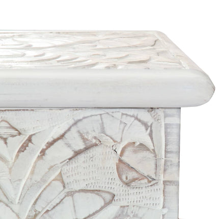 Boîte De Rangement 58X40X40 Cm Bois D'acacia Solide