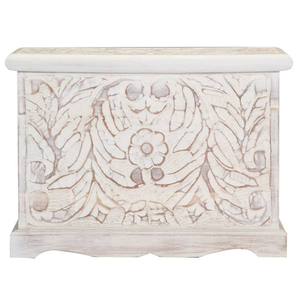 Boîte De Rangement 58X40X40 Cm Bois D'acacia Solide