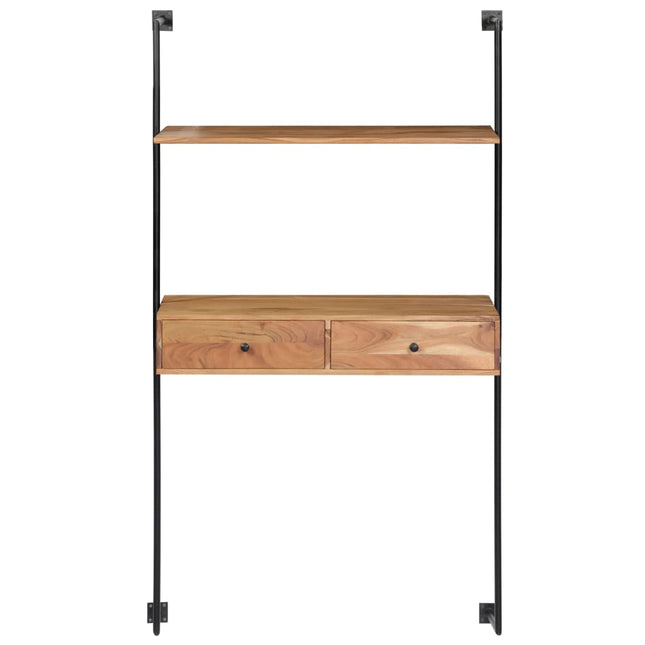 Bureau Mural 90X40X170 Cm Bois D'acacia Solide
