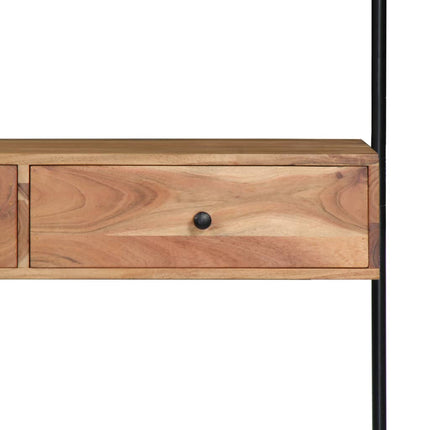 Bureau Mural 90X40X170 Cm Bois D'acacia Solide