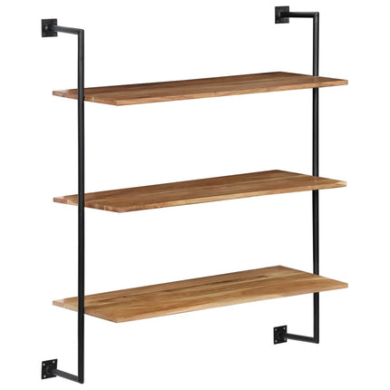 Étagère Murale 94X35X113 Cm Bois D'acacia Solide
