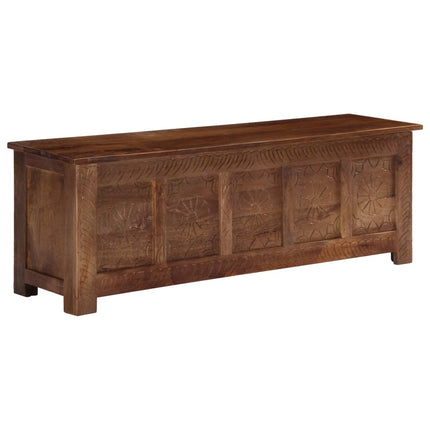 Boîte De Rangement 120X30X40 Cm Bois De Manguier Solide