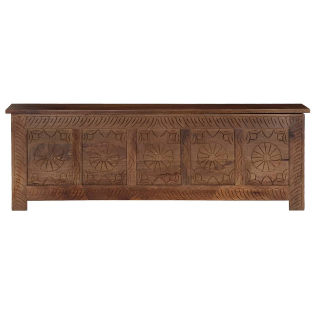 Boîte De Rangement 120X30X40 Cm Bois De Manguier Solide