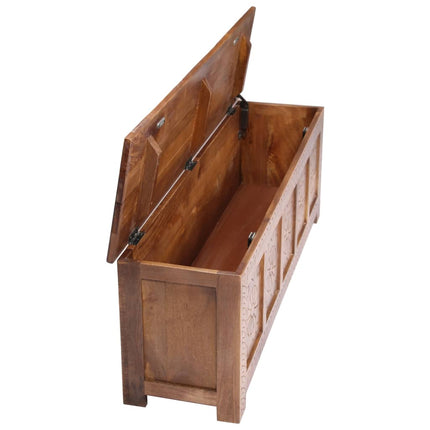 Boîte De Rangement 120X30X40 Cm Bois De Manguier Solide