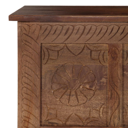 Boîte De Rangement 120X30X40 Cm Bois De Manguier Solide