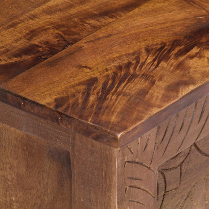 Boîte De Rangement 120X30X40 Cm Bois De Manguier Solide