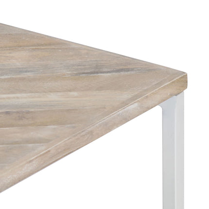 Table Basse 110X110X36 Cm Bois De Manguier Solide