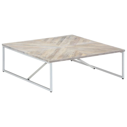 Table Basse 110X110X36 Cm Bois De Manguier Solide
