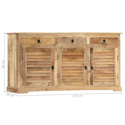 Armoire Latérale Bois De Manguier Solide