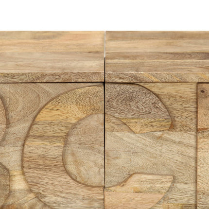 Meuble Alphabétique Avec 6 Tiroirs 120X35X79 Cm Manguier Massif