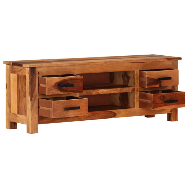 Meuble Tv 110X30X40 Cm Bois Solide