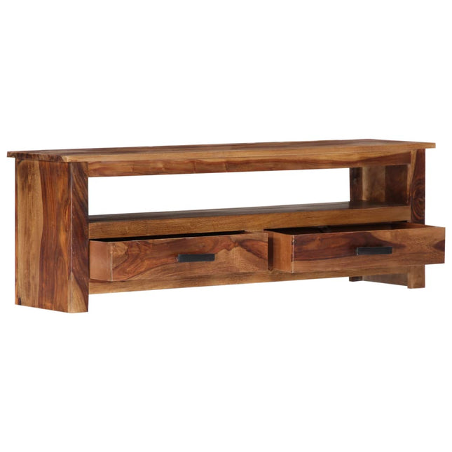 Meuble Tv 118X30X40 Cm Bois Massif