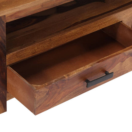Meuble Tv 118X30X40 Cm Bois Massif