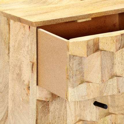 Table De Chevet 40X30X50 Cm Bois De Manguier Massif