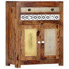 Armoire Latérale 60X30X75 Cm Bois Massif