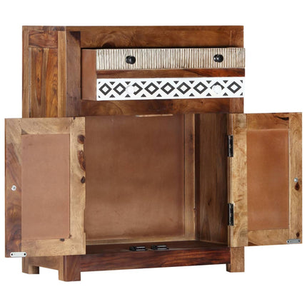 Armoire Latérale 60X30X75 Cm Bois Massif