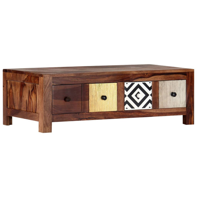 Table Basse 90X50X30 Cm Bois Massif