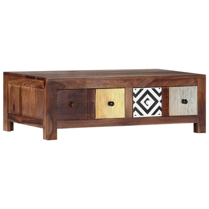 Table Basse 90X50X30 Cm Bois Massif