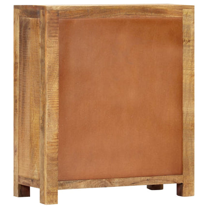 Buffet 65X30X75 Cm Bois De Manguier Massif Brut