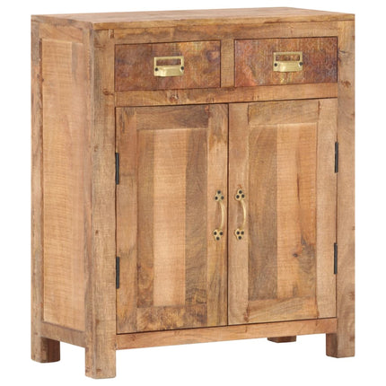 Buffet 65X30X75 Cm Bois De Manguier Massif Brut