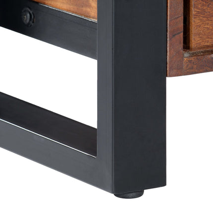 Meuble Tv 140X30X45 Cm Bois D'acacia Massif