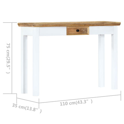 Table Console Bois Manguier Massif