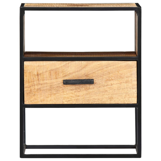 Table De Chevet 40X30X50 Cm Bois De Manguier Massif