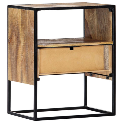 Table De Chevet 40X30X50 Cm Bois De Manguier Massif