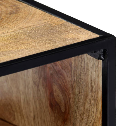 Table De Chevet 40X30X50 Cm Bois De Manguier Massif